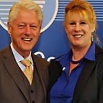 President Bill Clinton and MaryBeth Powers